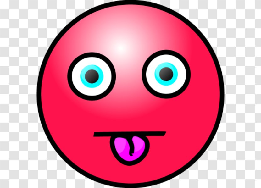 Smiley Face Emoticon Clip Art - Smile - Red Transparent PNG