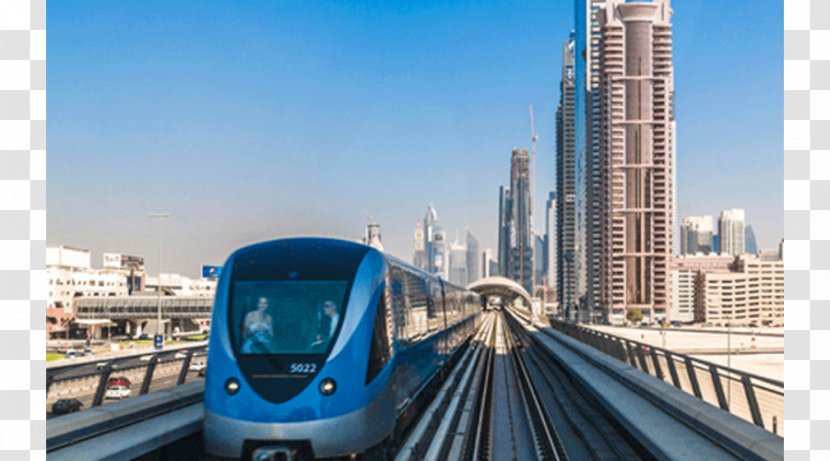 Dubai Metro Rapid Transit Green Line Red Rail Transport - United Arab Emirates - City Transparent PNG
