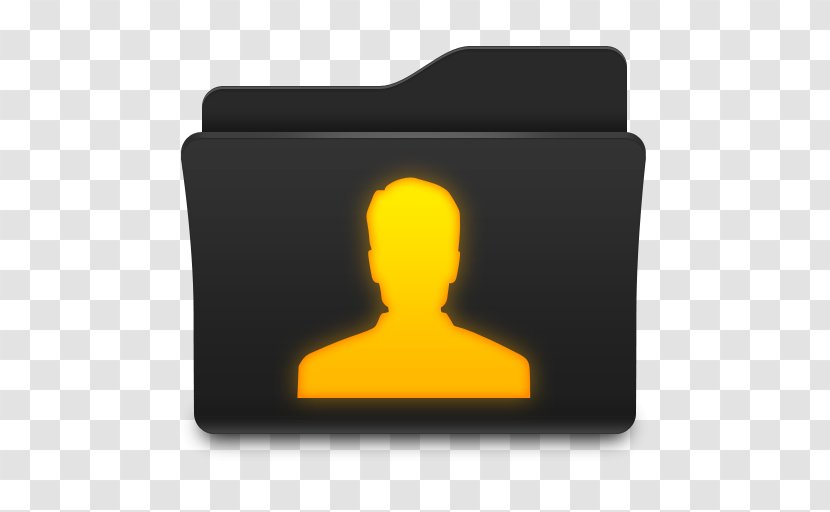 User - Directory - Yellow Transparent PNG