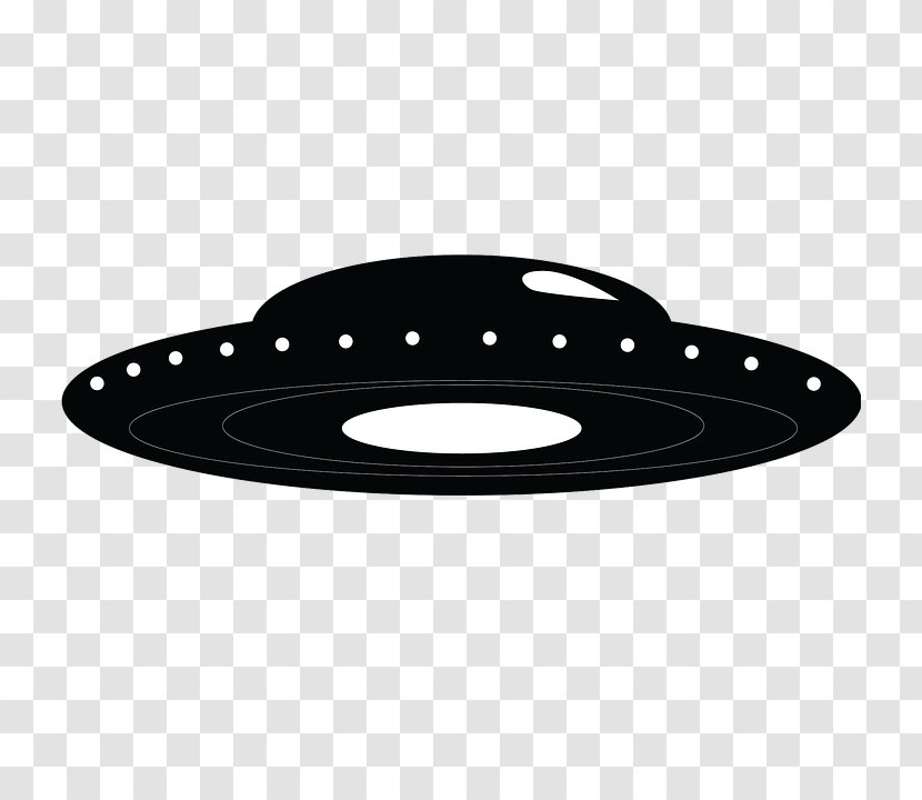Spacecraft Flying Saucer Extraterrestrial Life Silhouette - Unidentified Object - Ufohd Transparent PNG