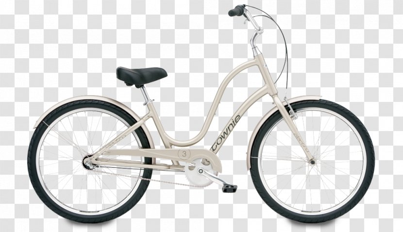 Electra Bicycle Company Townie Original 7D Women's Bike Step-through Frame Hybrid Transparent PNG