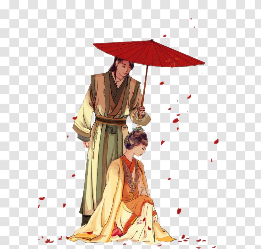 Designer Umbrella - Goods - Couple Transparent PNG