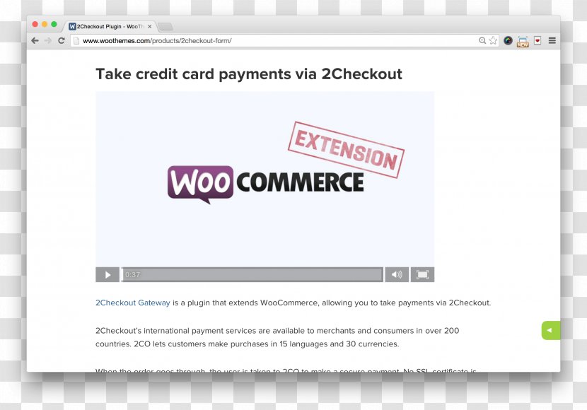 WooCommerce WordPress Plug-in Web Page - Brand Transparent PNG