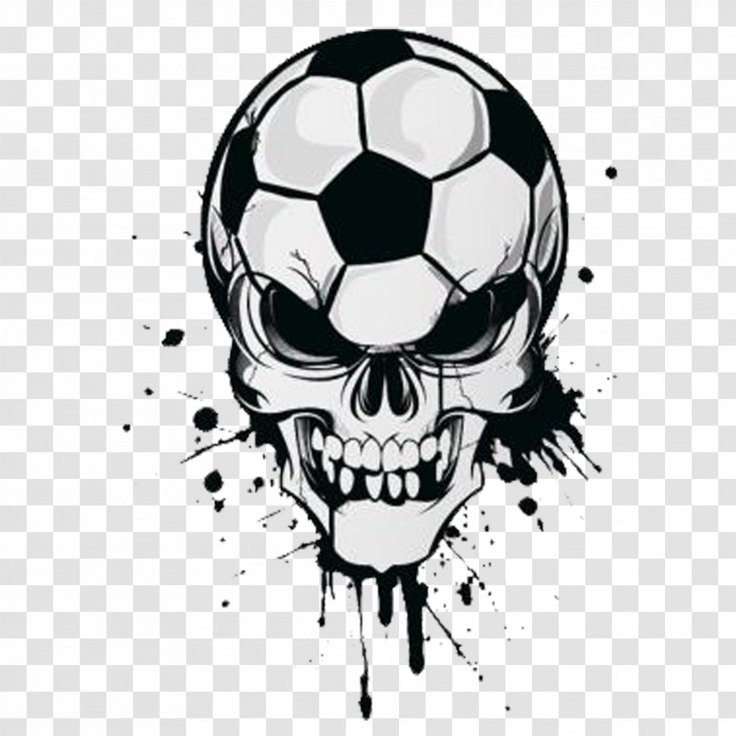 Wall Decal Sticker Football - Tshirt - Skull Transparent PNG
