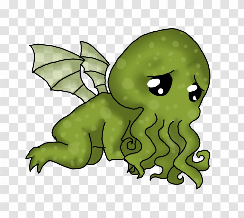 Cthulhu Drawing Third Time's The Charm Clip Art - Frog Transparent PNG