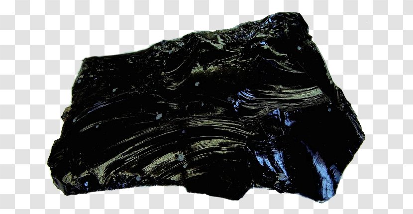 Obsidian Volcanic Glass Rock Extrusive Transparent PNG