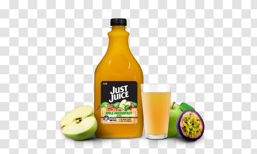 Orange Juice Drink Punch Lemon-lime - Glass Bottle - Passion Fruit Transparent PNG