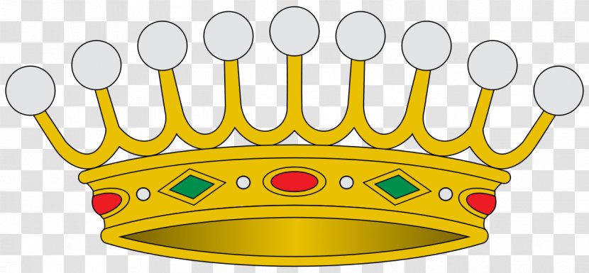Crown Heraldry Graf Nobility Count - Yellow Transparent PNG
