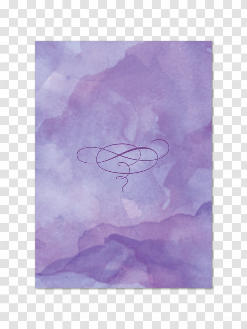 Sky Plc - Lilac - Lavender Wedding Invitation Transparent PNG
