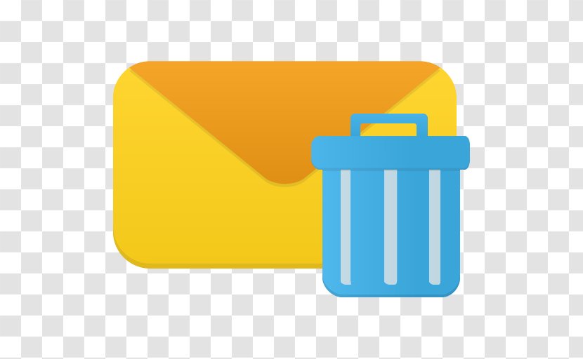 Electric Blue Angle Yellow - Web Page - Email Trash Transparent PNG