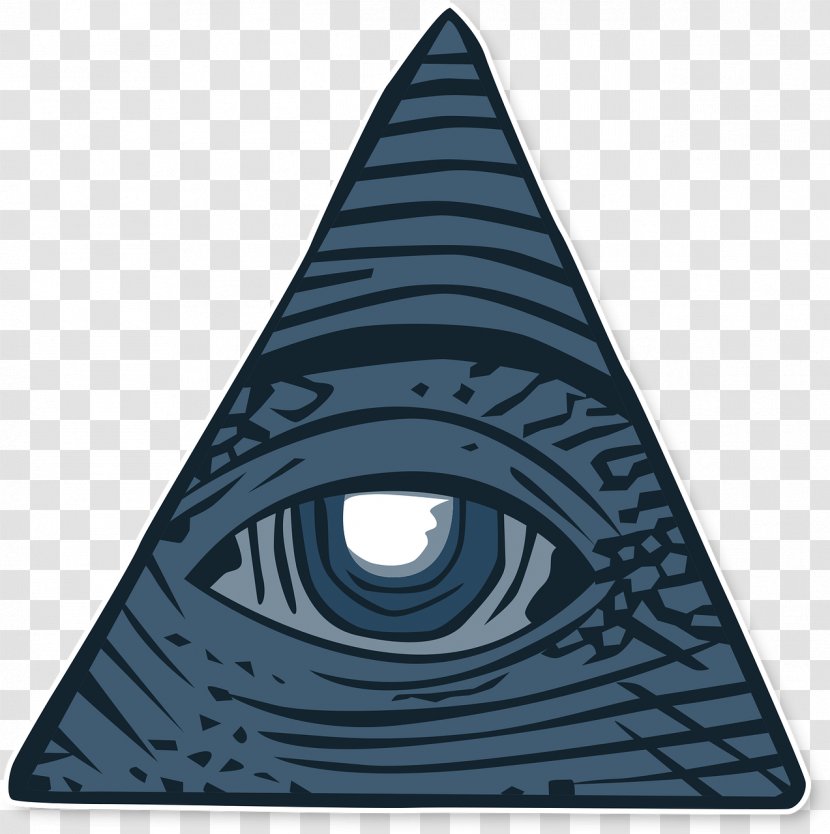 Eye Of Providence Illuminati Shadow Government Color - Pyramid - Three Transparent PNG