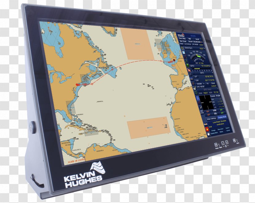 Electronic Chart Display And Information System Device Computer Monitors Electronics Navigational - Ship Transparent PNG