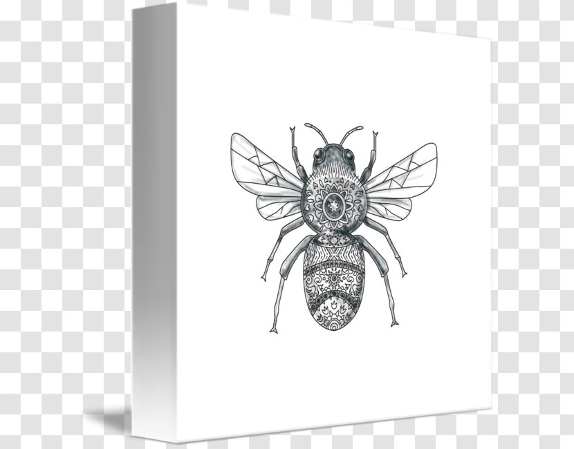 Honey Bee Mandala Tattoo - Invertebrate Transparent PNG