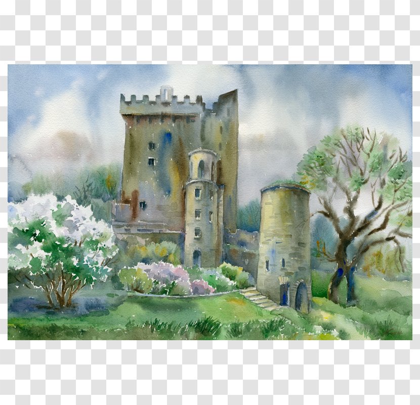 Blarney Castle Kinsale Watercolor Painting Transparent PNG