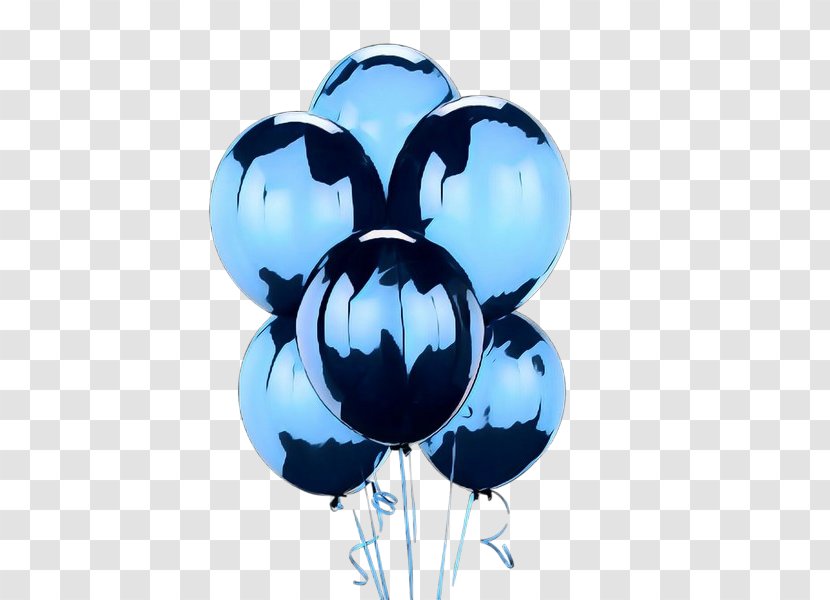 Blue Balloon - Retro - Plant Party Supply Transparent PNG
