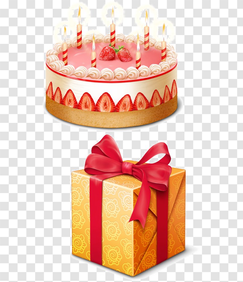 Birthday Cake Gift Wish - Icing Transparent PNG