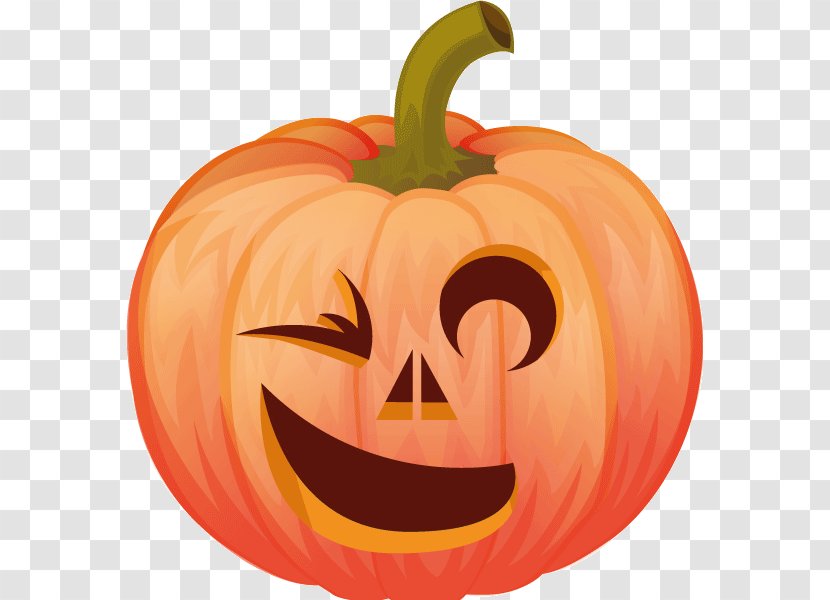 Jack-o'-lantern Pumpkin Halloween Winter Squash Drawing - Smile Transparent PNG