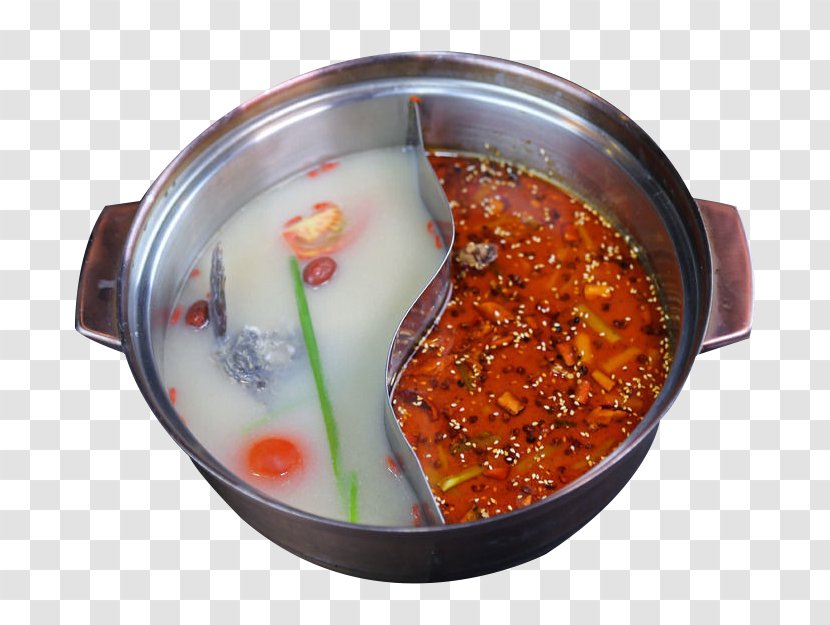 Hot Pot Broth Crock Soup - Cuisine - Spicy Duck Transparent PNG