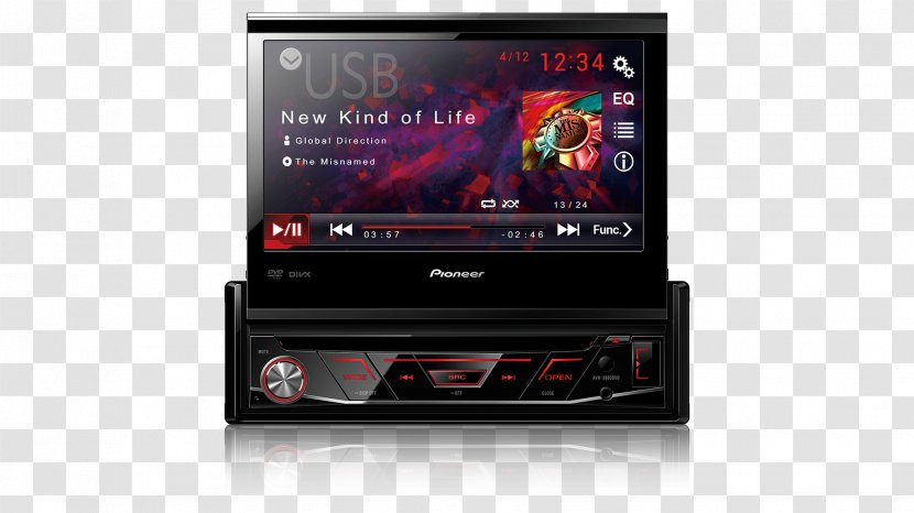 Vehicle Audio Pioneer Corporation DVD Player Touchscreen - Media - Dvd Players Transparent PNG
