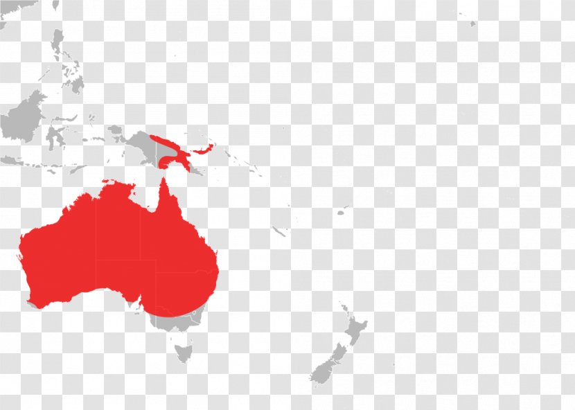 Australia Southeast Asia Asia-Pacific South - Map Transparent PNG