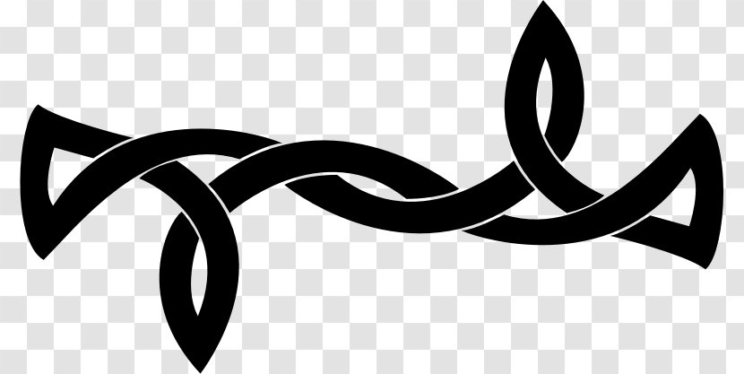 Celtic Knot Celts Art Clip - Black And White - Monochrome Photography Transparent PNG