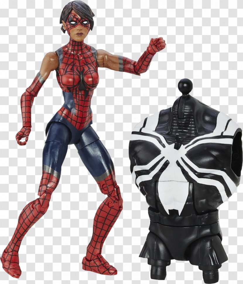 Spider-Man Miles Morales Venom Electro Marvel Legends - Spidergirl Transparent PNG