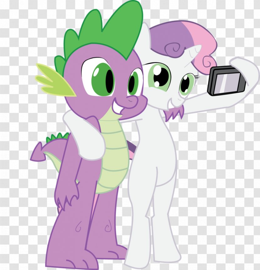 Spike Sweetie Belle Pony Pinkie Pie Rarity - Watercolor - My Little Transparent PNG