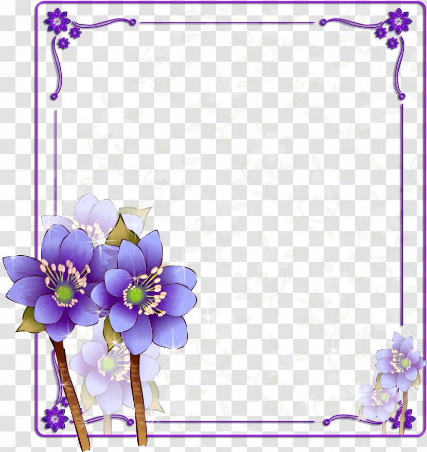 Purple Flower Photography Color - Frame Transparent PNG