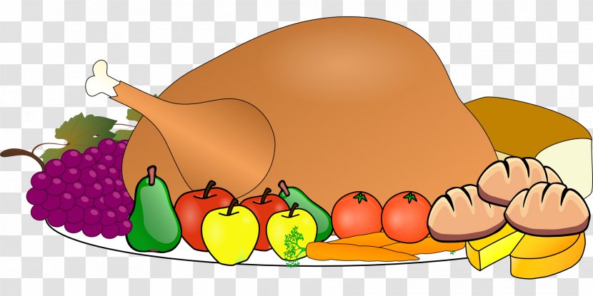 Turkey Thanksgiving Dinner Pilgrim Clip Art - Vegetable - Food Plate Transparent PNG