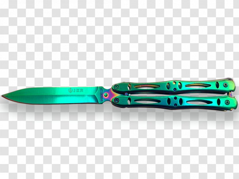 Throwing Knife Blade Pocketknife Butterfly - Melee Weapon Transparent PNG