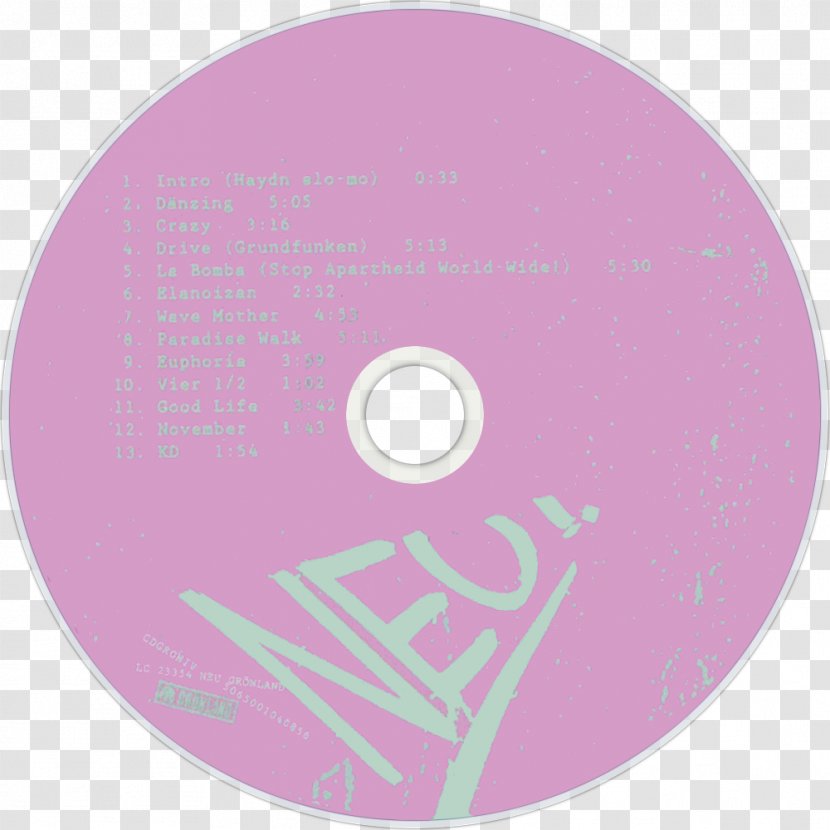 Compact Disc Neu! '86 4 - Pink - Sekhmet Transparent PNG