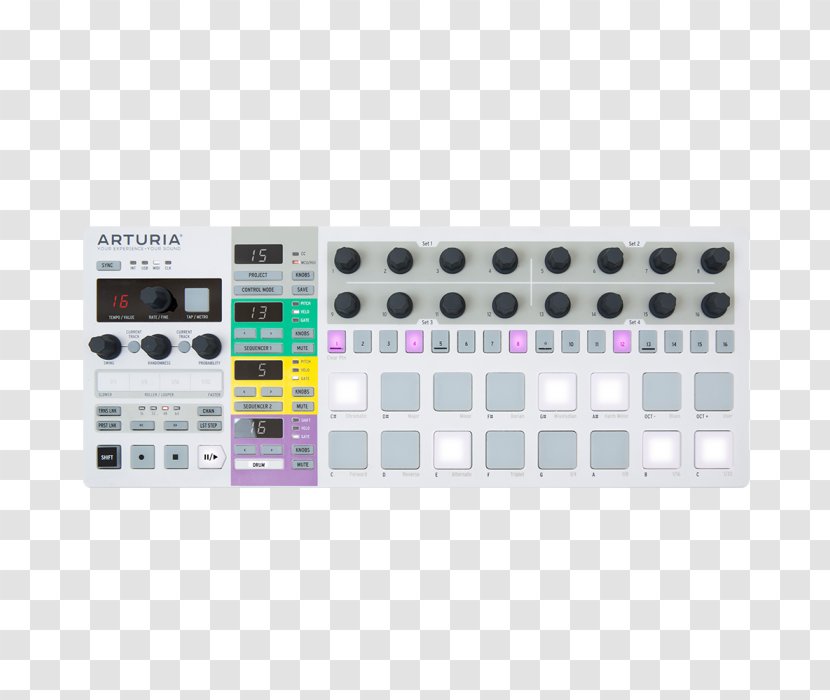 MIDI Controllers Arturia BeatStep Pro CV/gate - Heart - Drums Transparent PNG