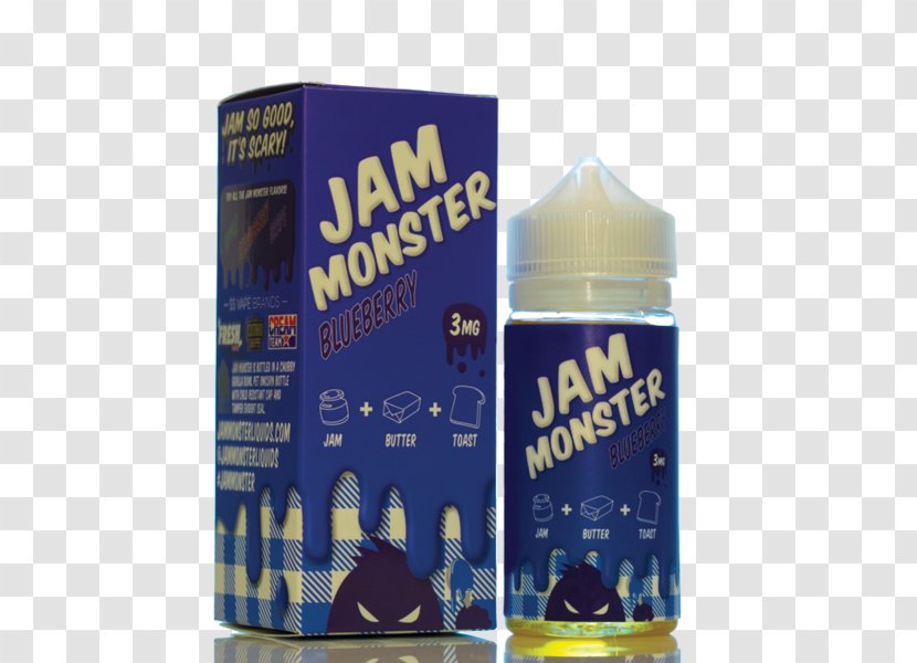 Toast Electronic Cigarette Aerosol And Liquid Juice Jam Breakfast - Blueberry Transparent PNG
