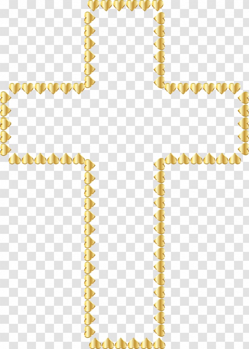 Christian Cross Clip Art - Yellow Transparent PNG