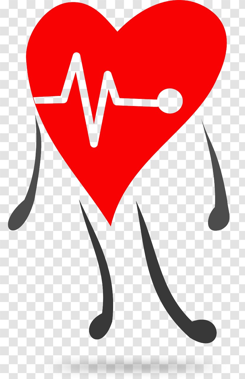 Heart Health Pulse Cardiology Clip Art - Cartoon Transparent PNG