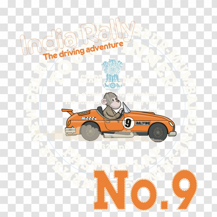 Clip Art - Logo - The Monkey Of Sports Car Transparent PNG