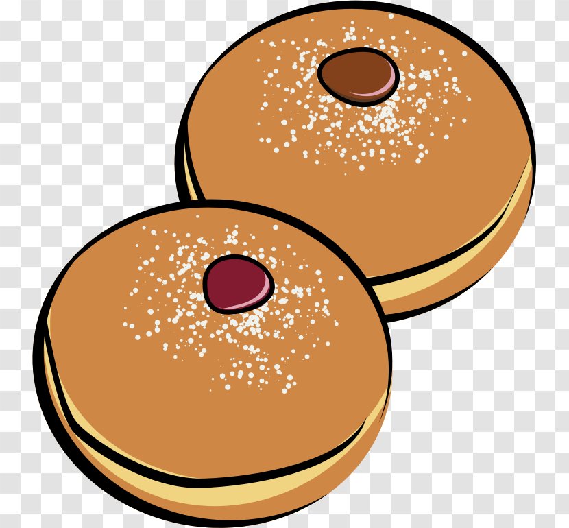 Sufganiyah Donuts Biscuits - Orange - Biscuit Transparent PNG