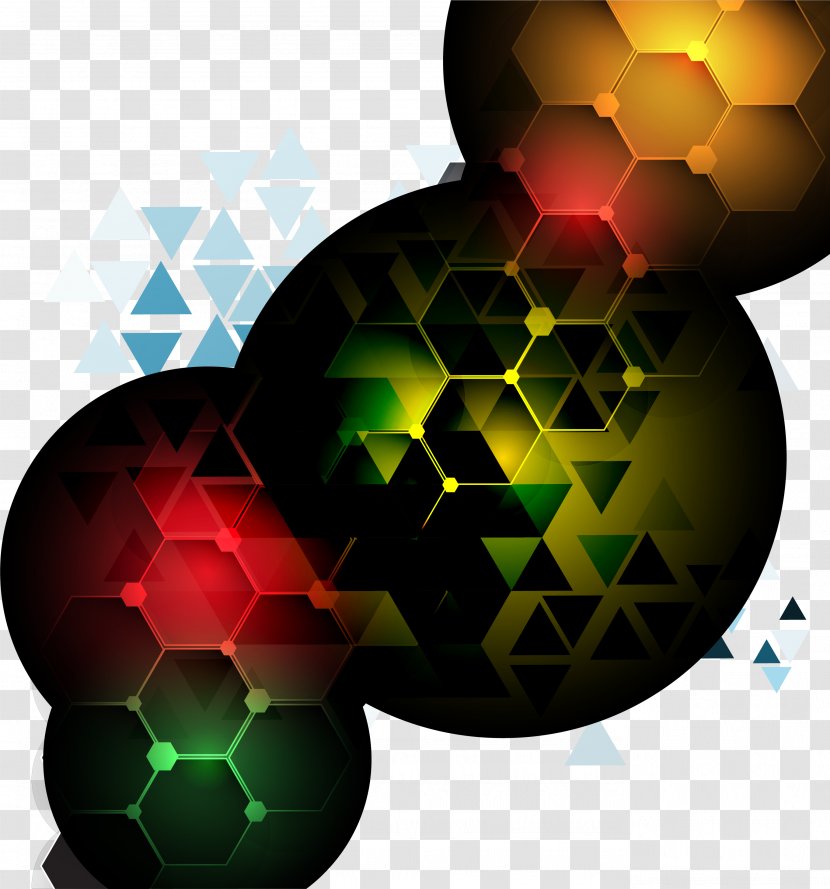 Rhombus - Creative Color Glow Transparent PNG