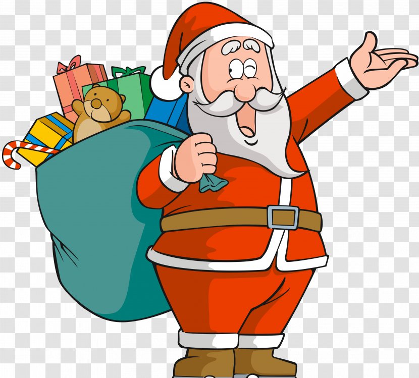 Santa Claus Cartoon Christmas Clip Art Transparent PNG