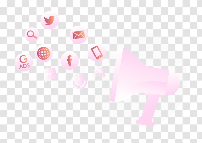 Finger Font - Pink - Design Transparent PNG