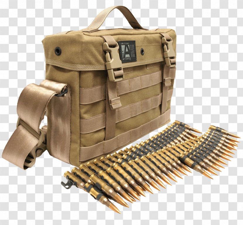 Ammunition M240 Machine Gun Bullet Bag Weapon - Handbag - Maize Grit Transparent PNG