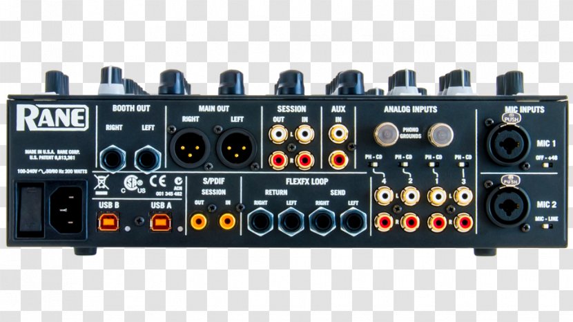 Audio Mixers Rane Sixty-Four Scratch Live Corporation Disc Jockey - Radio Receiver - Vestax Controller Transparent PNG