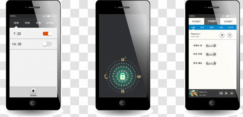 Telephone User Interface IOS - Gadget - Mobile Phone Unlock Design Transparent PNG