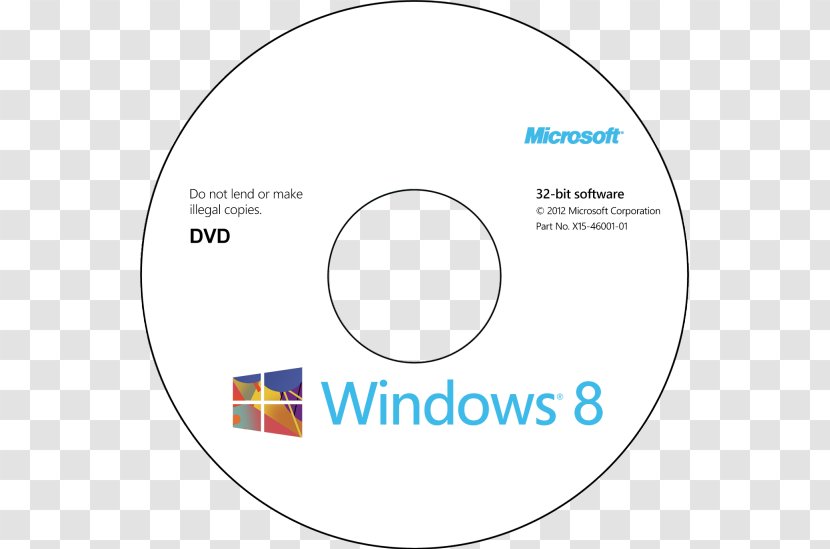 Windows 8.1 Compact Disc X86-64 64-bit Computing - 8 - 10 Dvd Cover Transparent PNG
