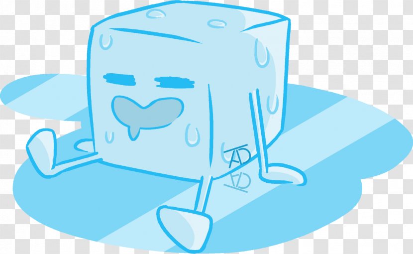 Cartoon Drawing Ice Cube - Flower Transparent PNG