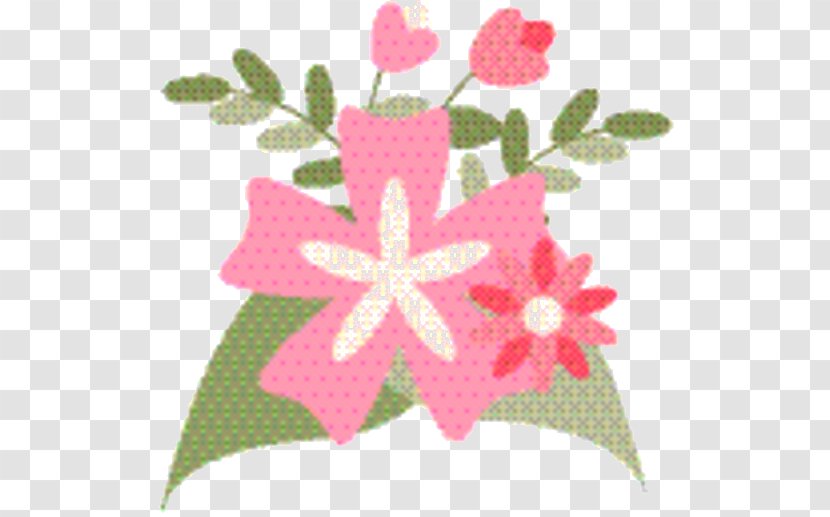 Pink Flower Cartoon - Collecting - Magenta Plant Transparent PNG