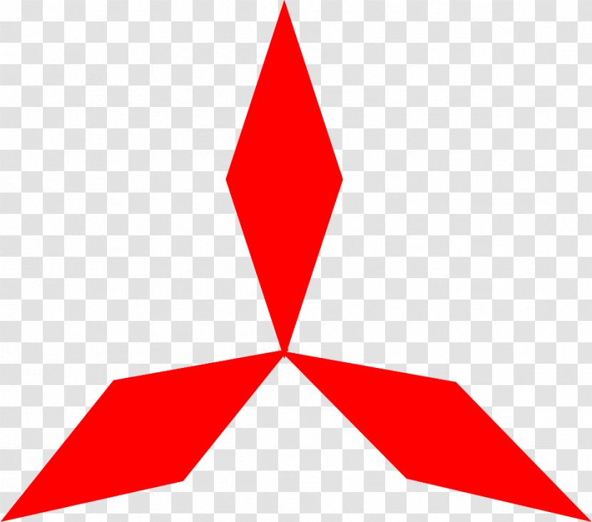 Triangle Area Clip Art - Red - Mitsubishi Transparent PNG