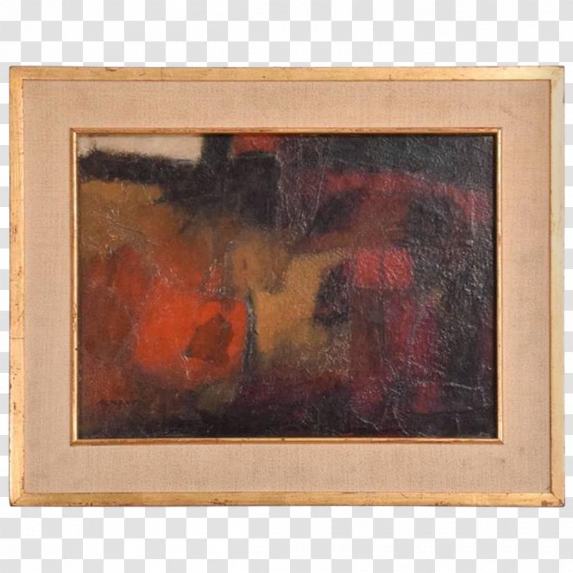 Modern Art Painting Oil Paint Mid-century - Rectangle Transparent PNG