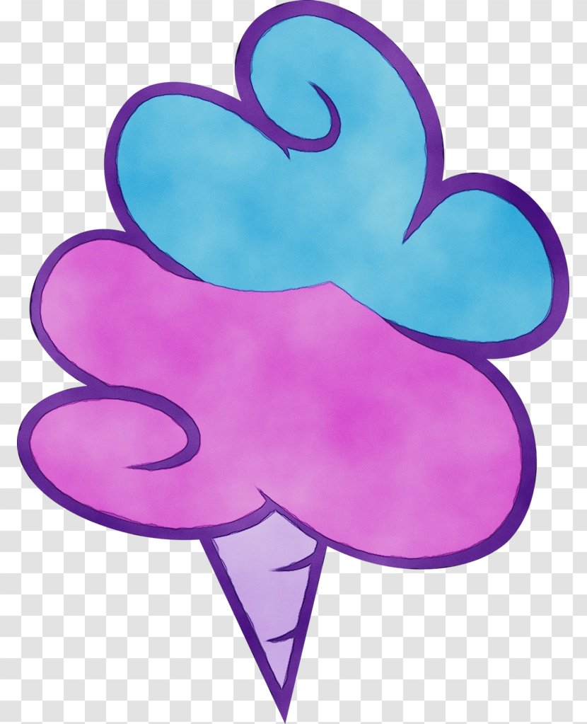 Ice Cream Cones - Candy - Magenta Heart Transparent PNG