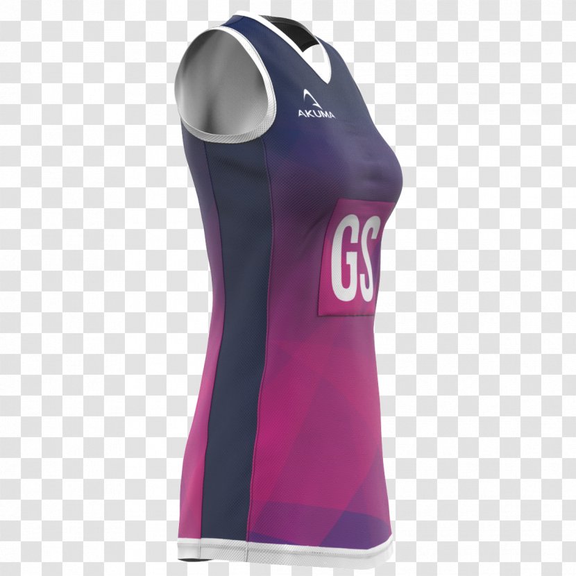 Sleeveless Shirt Purple Outerwear Violet Gilets - Netball Transparent PNG